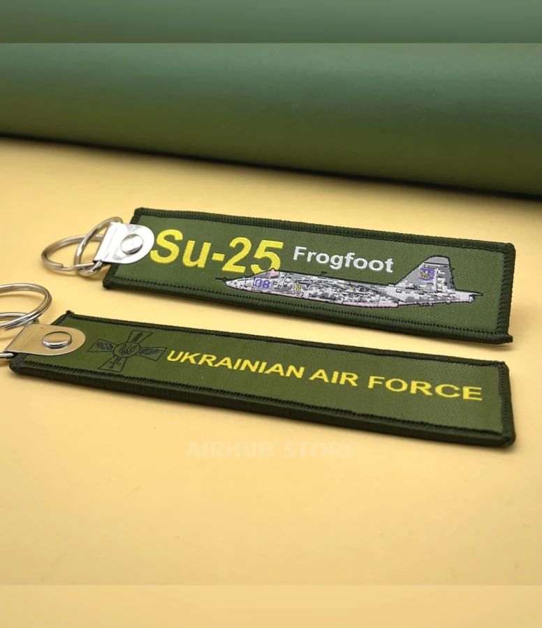 Ukrainian Air Force Su-25 Frogfoot Keychain