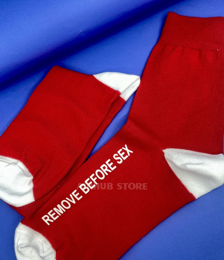 Remove before sex Socks