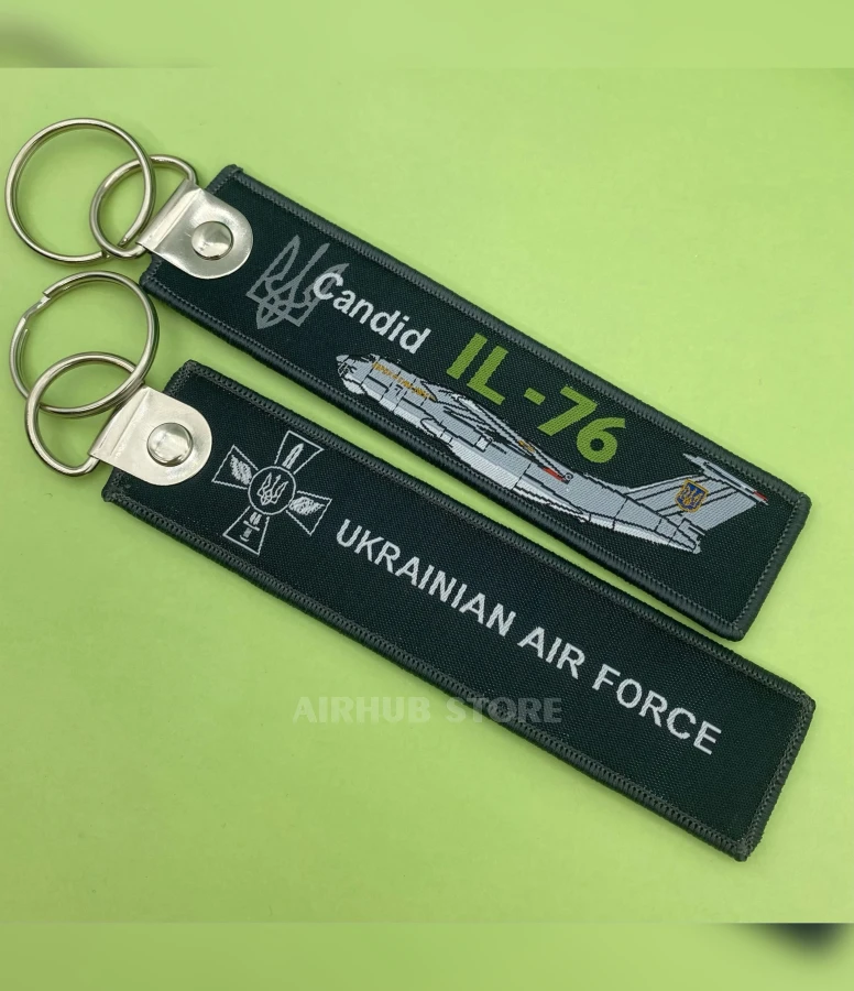 Ukrainian Air Force IL-76 Candid Keychain