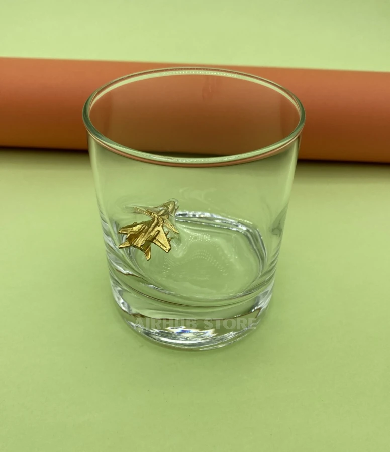 Glass with MiG-29 Fulcrum