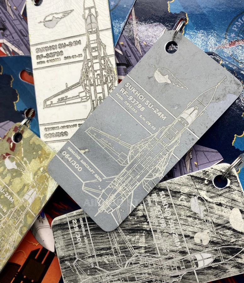 Keychain from the downed Russian Su-24M Fencer-D RF-93798 48 BLUE