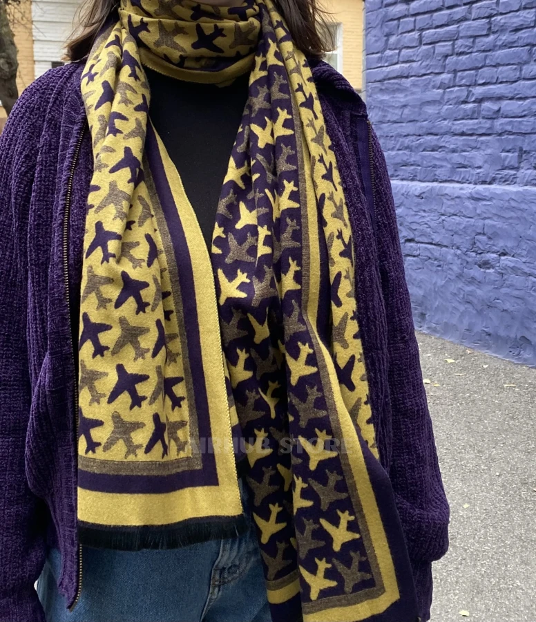 Scarf with airplanes