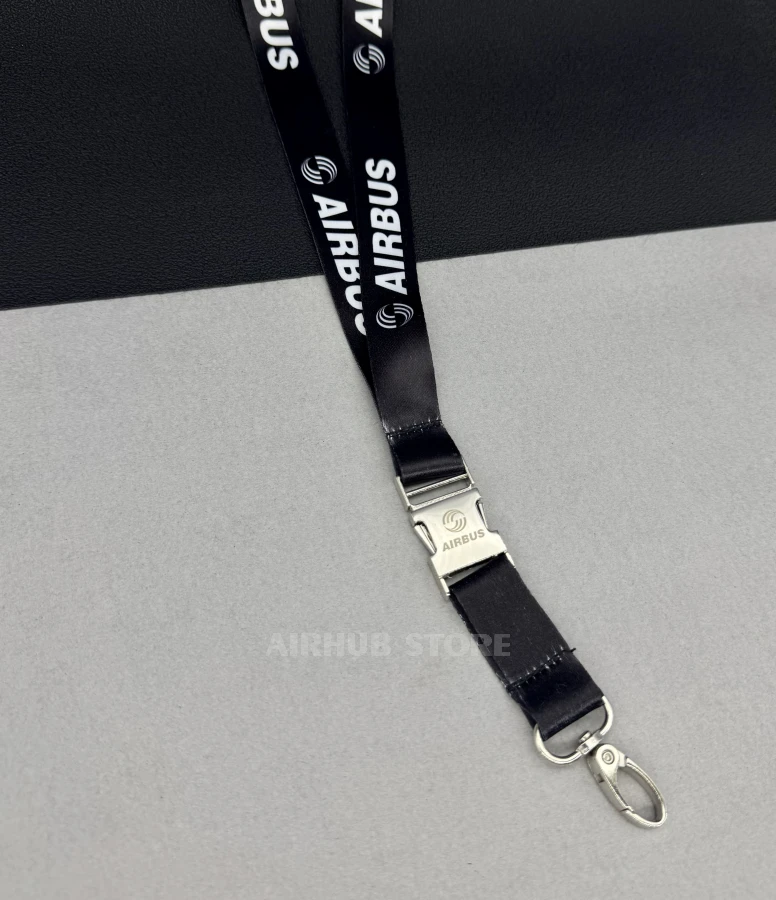 Airbus black Lanyard