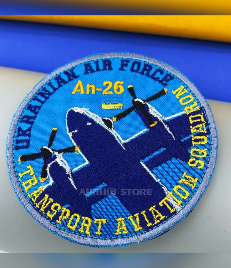 AN-26 Ukrainian Air Force Transport Aviation Squadron Patch
