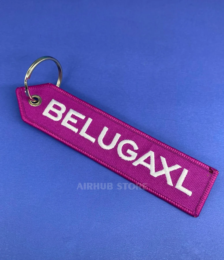 Airbus Beluga XL Purple Keychain