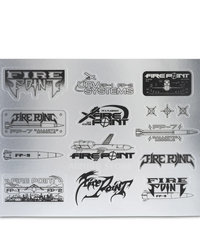 Fire Point Sticker Pack Silver