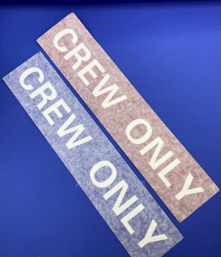 Crew Only reflective Sticker