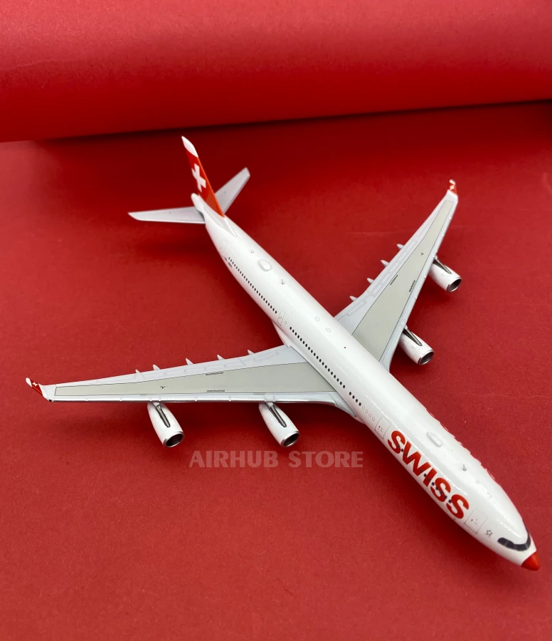 Aircraft Model Airbus A340-300 Swiss 1:400