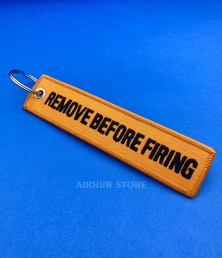 Remove Before Firing Keychain