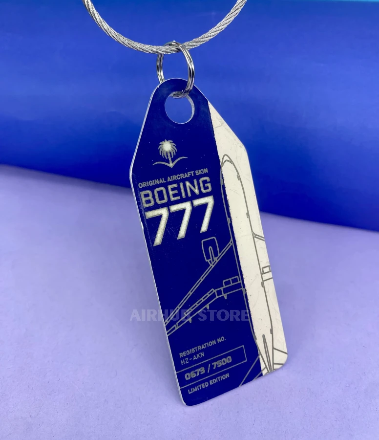 Boeing 777 Saudi Arabian Airlines Keychain