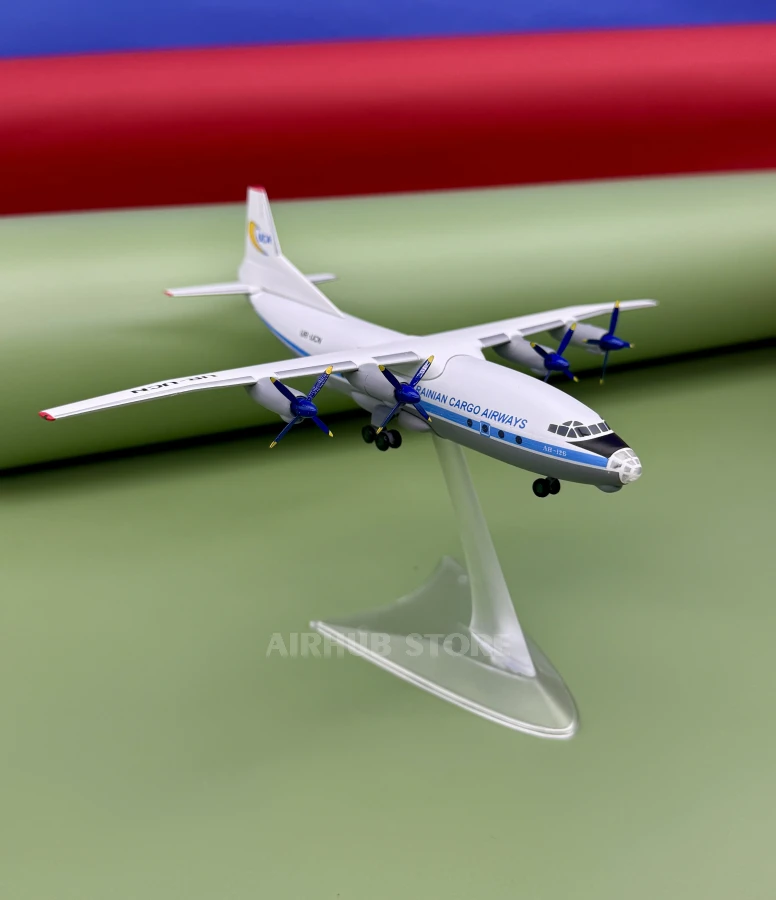 Aircraft Model Antonov An-12 Ukrainian Cargo Airways 1:200