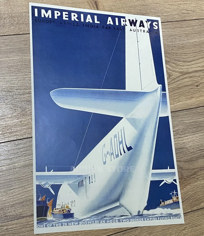 Retro Imperial airways G-ADHL Poster