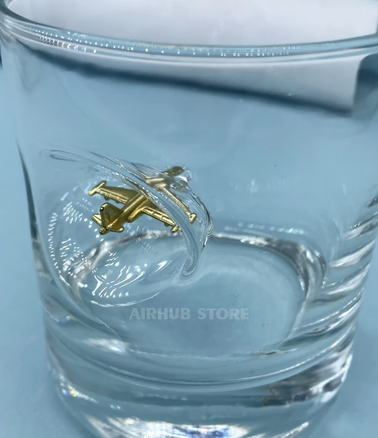 Glass with Su-25 FrogFoot