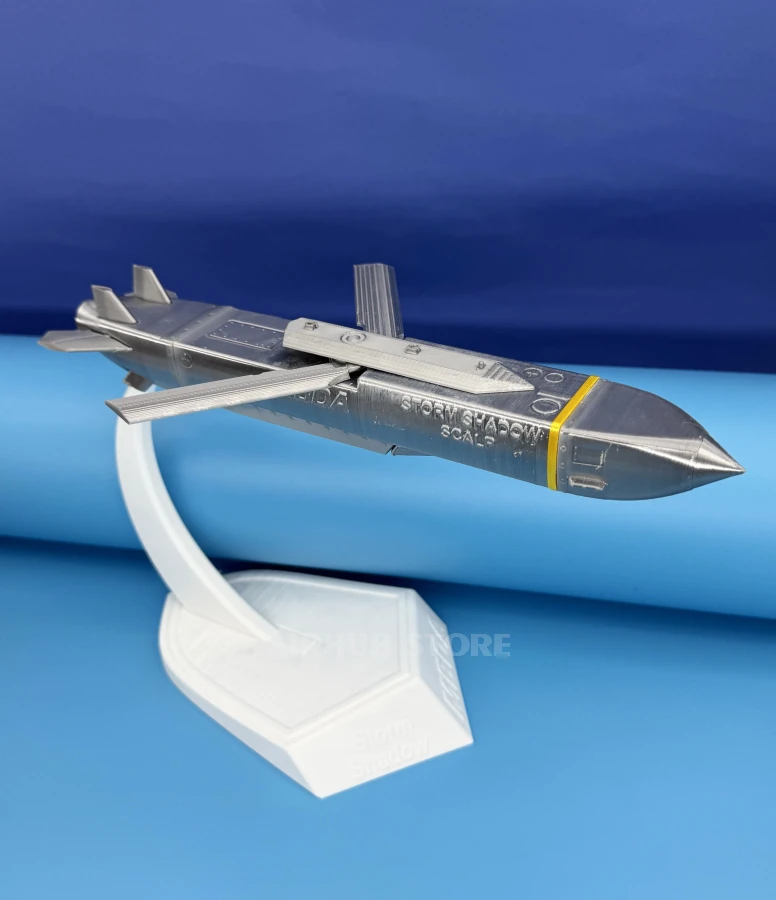 Storm Shadow cruise missile with a display stand