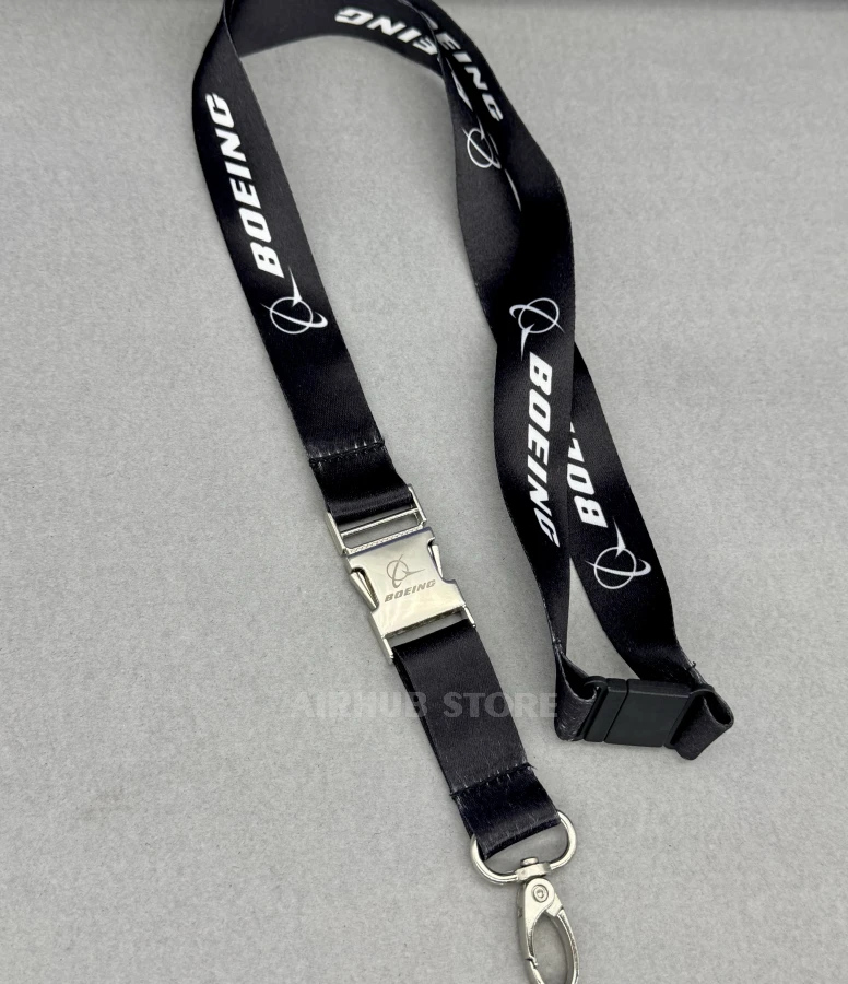 Boeing black Lanyard