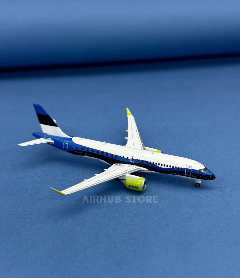 Aircraft Model Airbus A220-300 AirBaltic 1:400