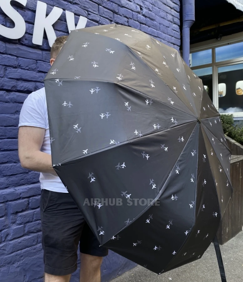 Umbrella with airplanes
