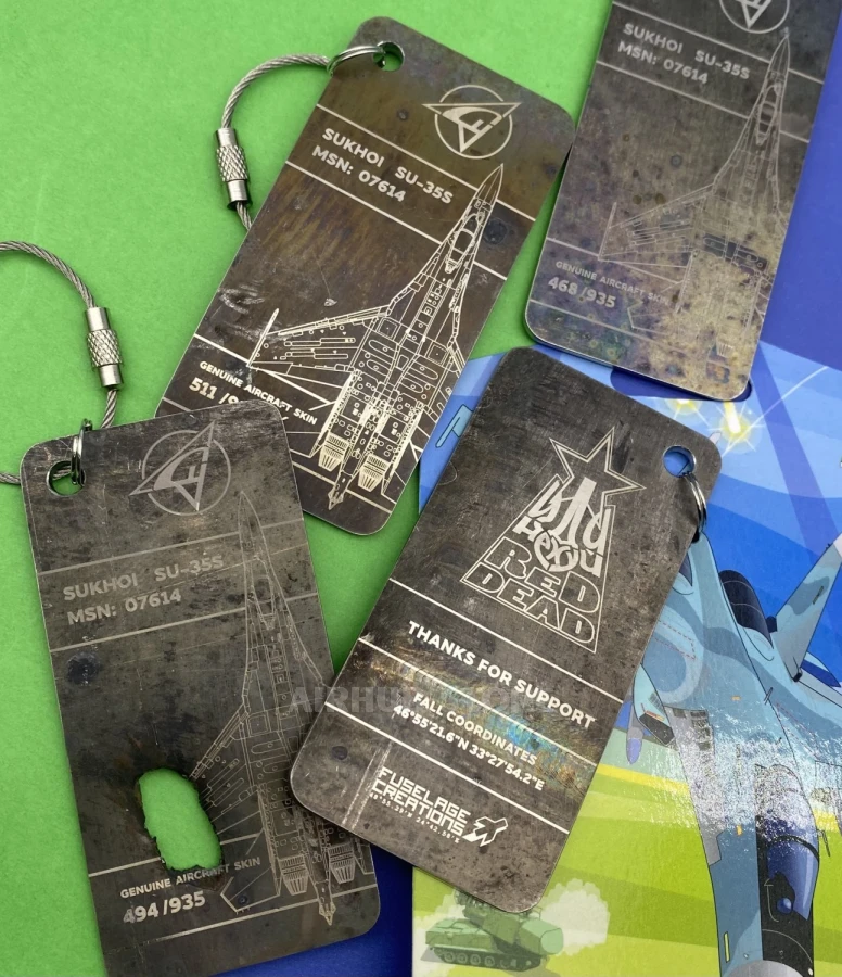 Keychain from a downed Russian SU-35S, MSN: 07614