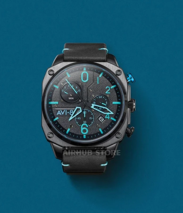 Avi-8 Retrograde Chronograph BLUE DIAMOND watch