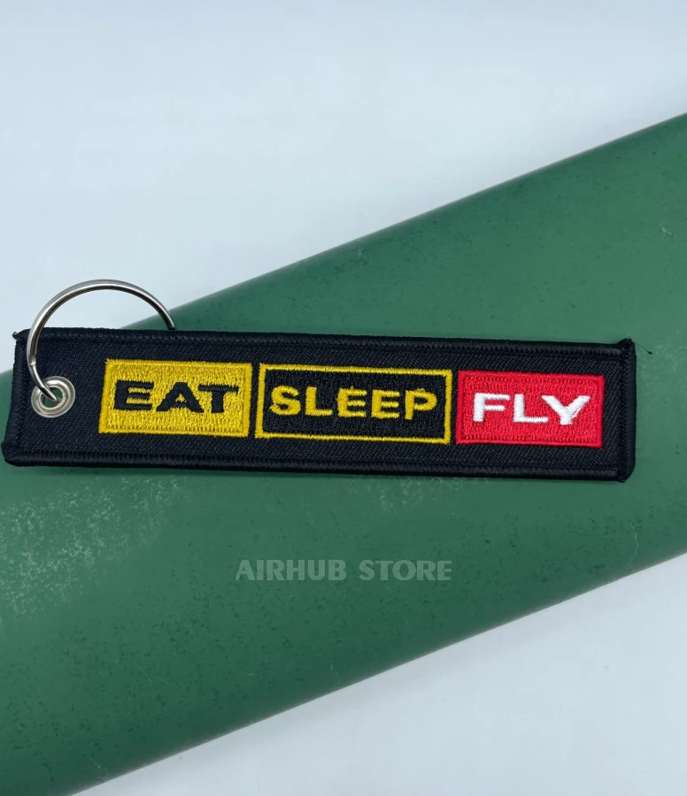 Eat Sleep Fly Keychain