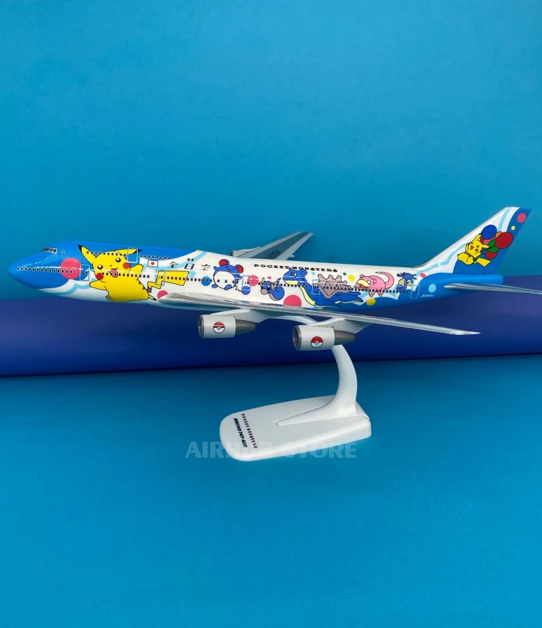 Aircraft Model Boeing 747-400 ANA Pokemon Jet 1:250