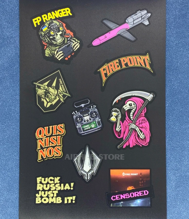 Fire Point Sticker Pack Black