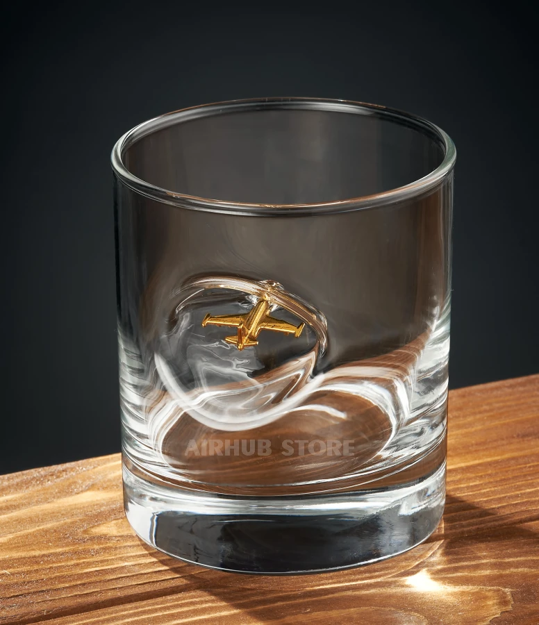 Glass with Su-25 FrogFoot