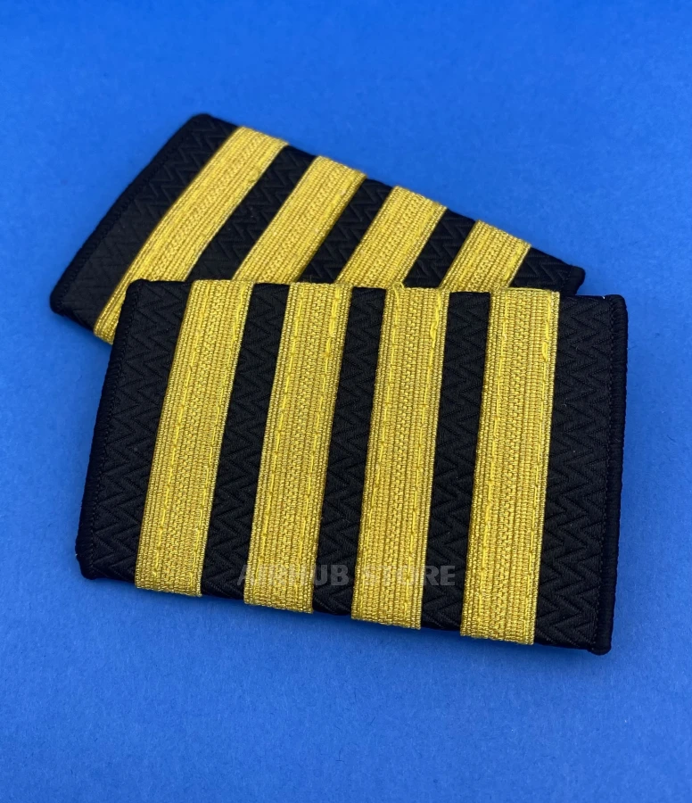 Captain's shoulder straps 4 stripes structural