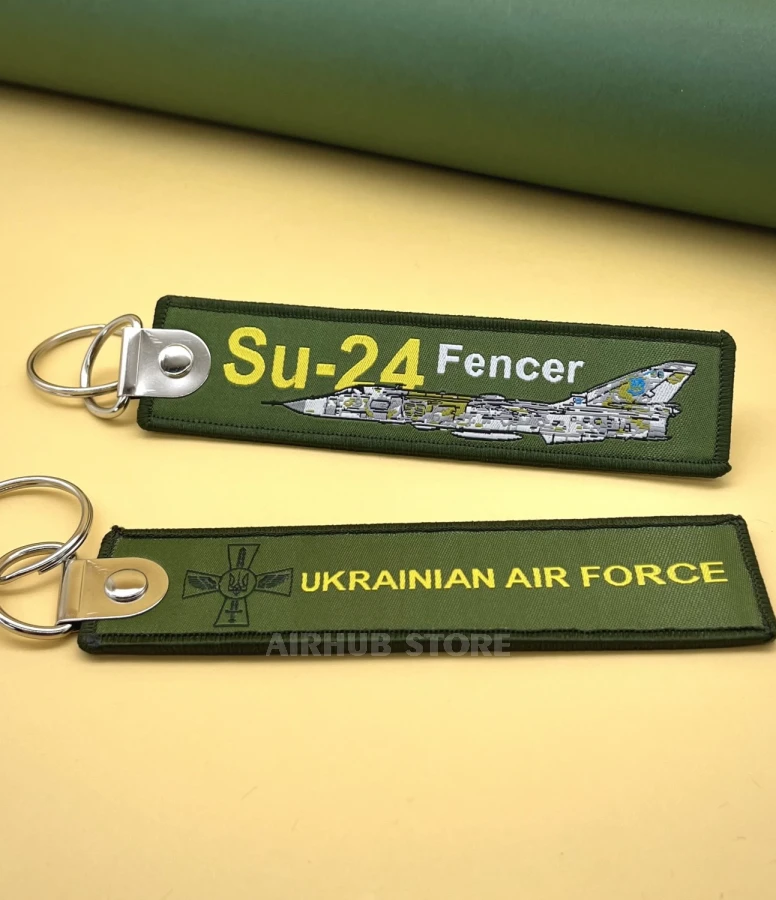 Ukrainian Air Force Su-24 Fencer Keychain
