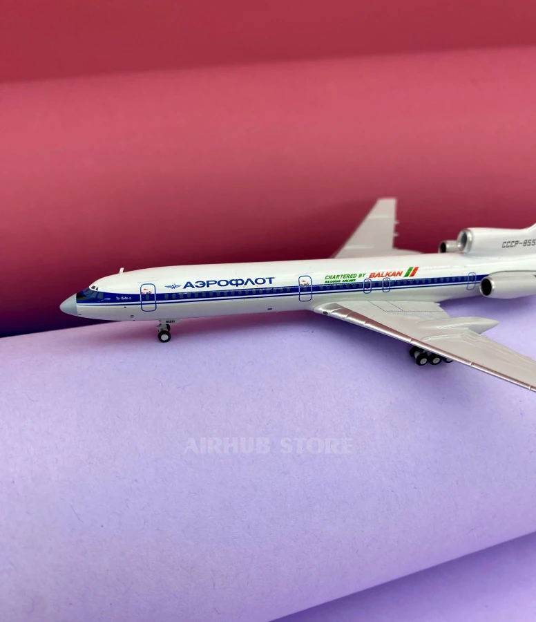 Aircraft Model Tu-154B-2 Aeroflot Balkan 1:400
